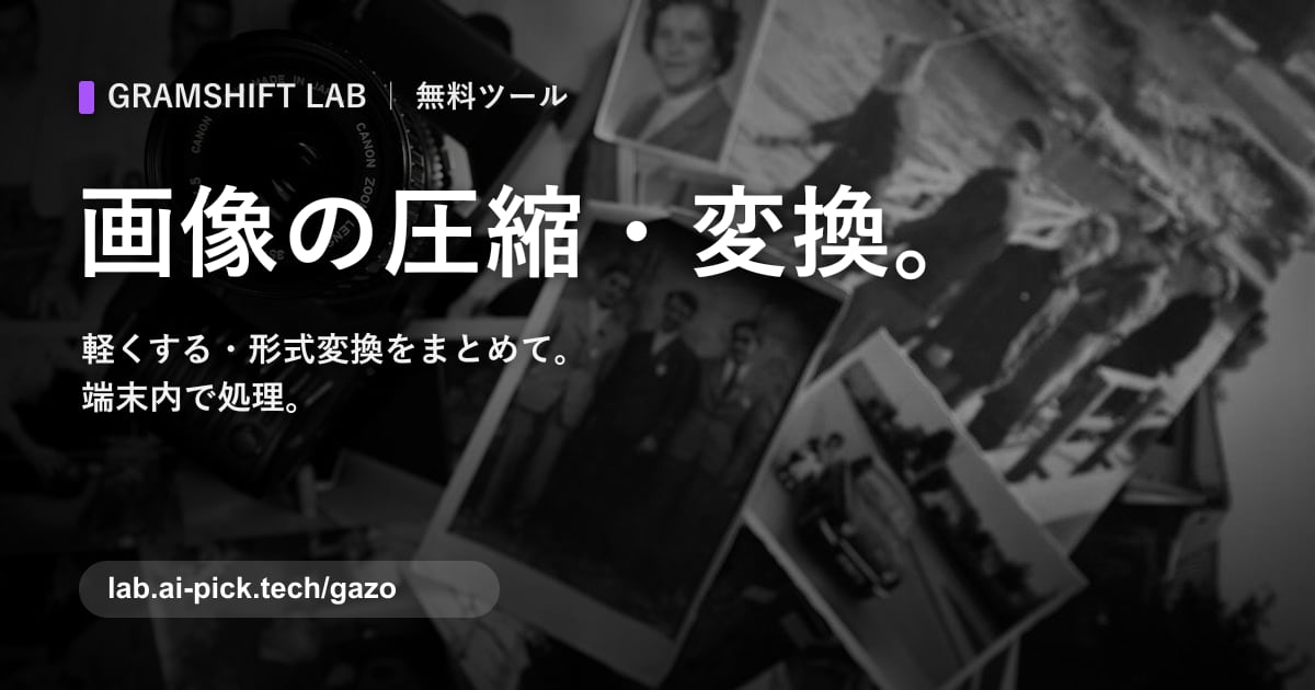 画像圧縮・変換